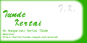 tunde kertai business card